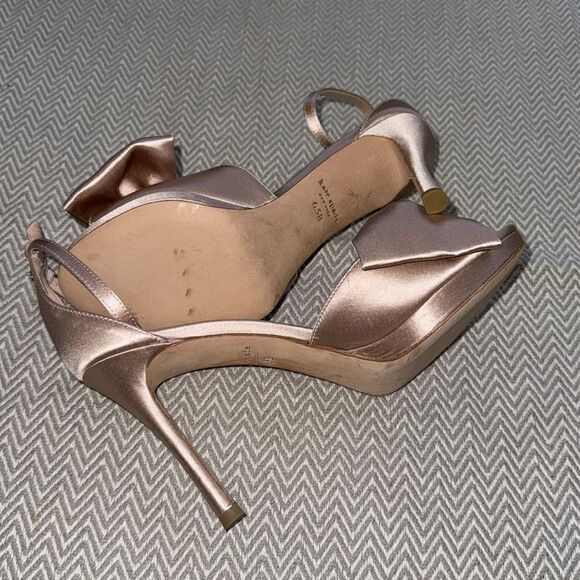 Kate Spade Woman’s Bridal Bow Strappy Heel Sandals Size 6.5 - Picture 2 of 6